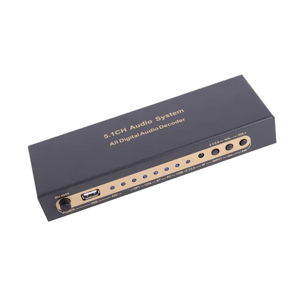 HDMI 5.1CH Digital lyduttrekkeromformer 100-240V US-plugg