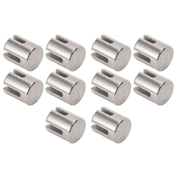 10 stk. 316 Rustfrit Stål Kabelrækkeklemmer Vægmonteringssystem Tilbehør 3mm