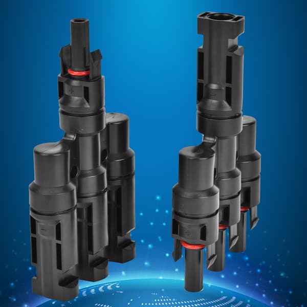 2 i 4-veis solcellekabeladapter 1 til 3 T-type solcellepanelkabeladapter