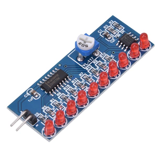 NE555 CD4017 LED Chaser Vannstrøm Lysmodul DIY Elektronisk Kretssett 2 stk