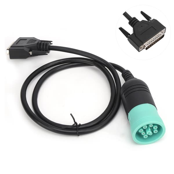 Lastbil Diagnostisk Kabel 9Pin Hun til 25Pin Han til J1939 Protokollen Hardware Inline 7 til DB25pin Han
