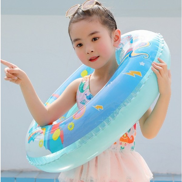 Lasten värikäs yksisarvinen uimarengas, paksunnettu oppimisuintiväline kainalorengas (60# (125g))