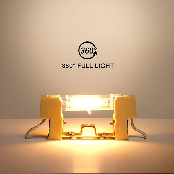Kappaleet R7S LED 78mm himmennettävät polttimot 10W 230V, lämmin valkoinen LED-polttimo 3000K, 800LM COB LED-polttimot, 360° valon kulma, vastaava