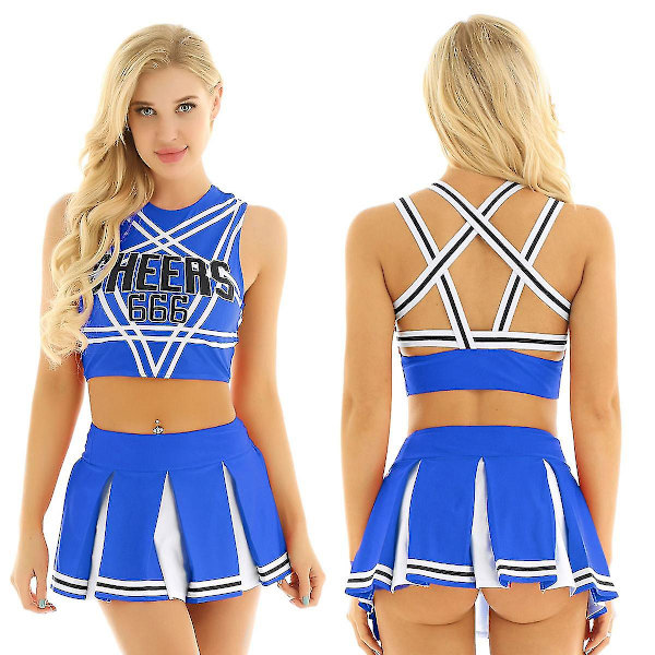 koripallo jalkapallo cheerleading univormu Blue xs