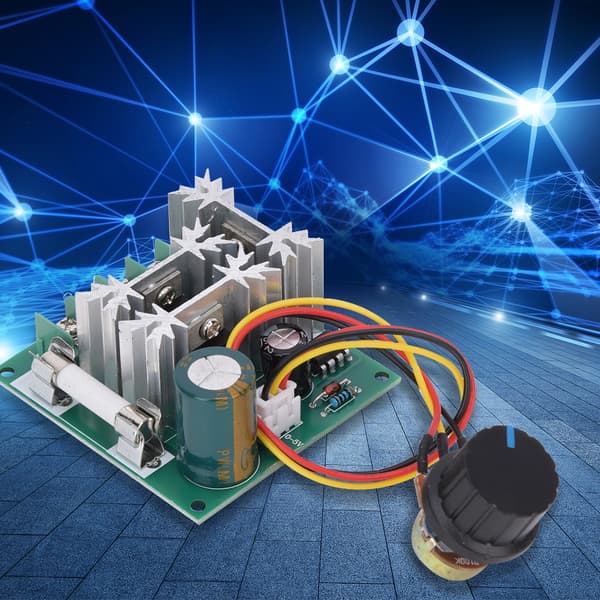 DC 6V til 90V 0,01 til 1000W PWM Motorhastighetskontroller med sikring