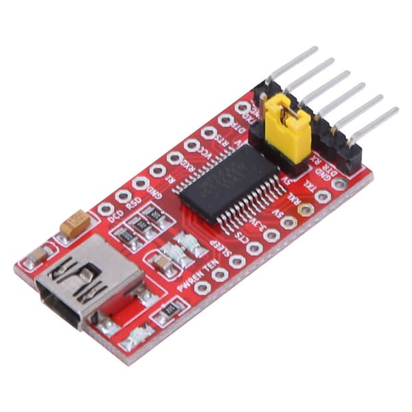 FT232RL USB 2.0 til TTL Seriell Konverter Modul 3.3V 5V Mini Adapter