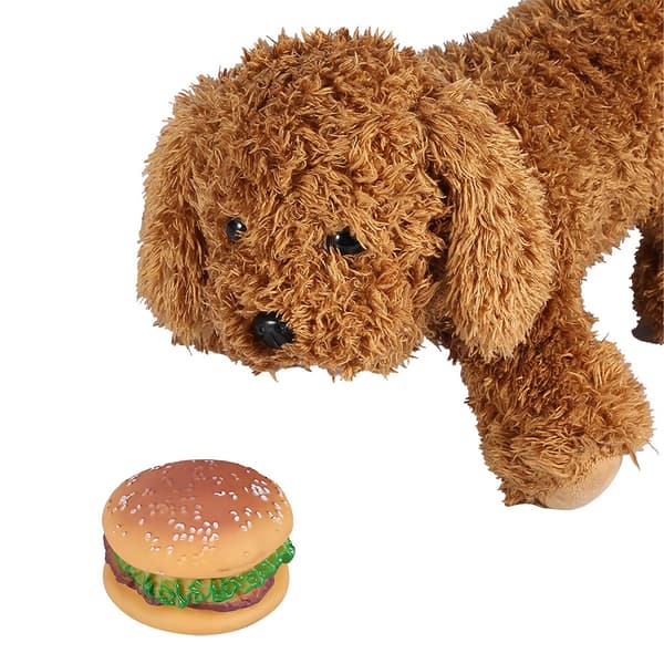Knelende Hamburger Morsomt Hundeleke for Valper