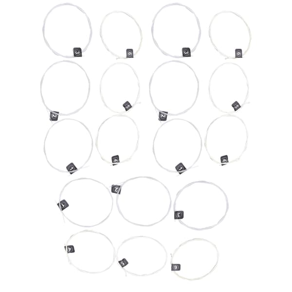 3 Set Klassiska Gitarrsträngar Ersättning Stabil Tonhöjd Nylon Silverpläterade Tillbehör NX36