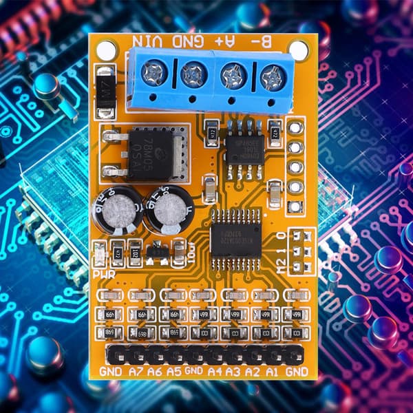 R4AVA07 7-kanals RS485 Spänning Analog Kollektor ADC Modbus RTU Funktionskod 03 06