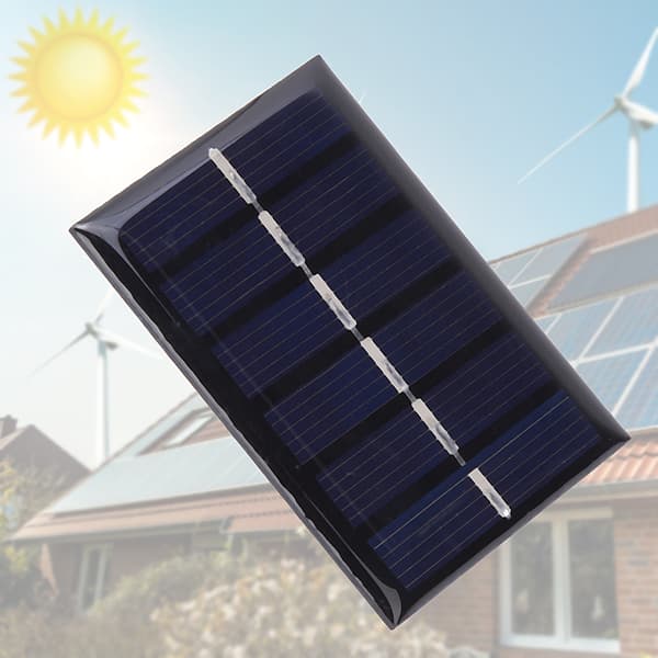 3W 100mA 0,3W Polysilicium Solpanel Oplader Strømkort til Små Elektroniske Enheder 65x48mm