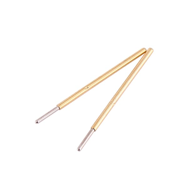 Fjærtestprober for PCB-testing - 100 stk, 0,68 mm diameter, 16 mm lengde, stift med rund hode (P50-J1)