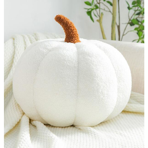 Färgglad pumpaplyschleksak (vit 20 cm)