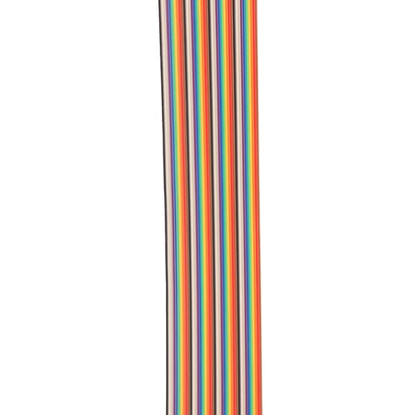 Regnbågsbandkabel 40P Platt 1,27 mm stigning 5,08 cm bredd 1 meter