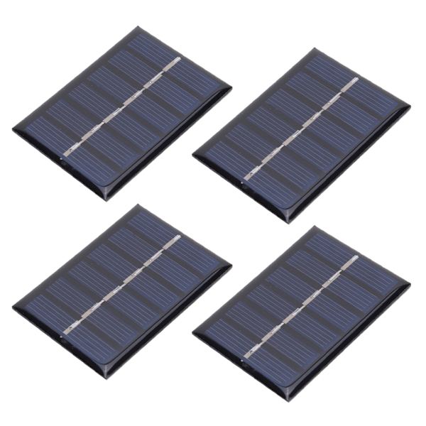 4 stk 3V 100MA 0,3W DIY Bærbart Solcellepanel Epoxy Plate 65*48MM