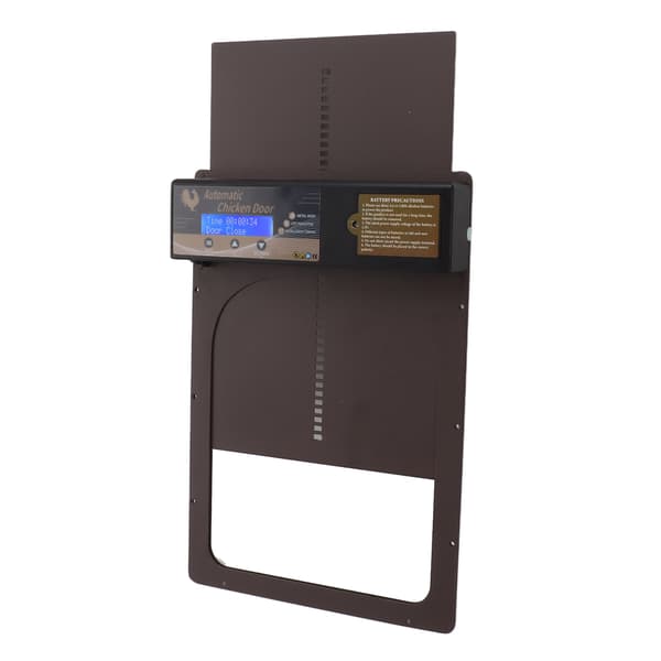 Automatisk IP45 Vanntett Programmerbar Kyllingburdør Timer i Aluminium 100‑240V Brun AU Plugg