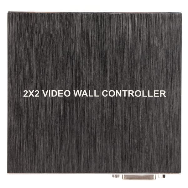 DVI TV-väggvideokontroll 180 graders roterande HD Multimedia Interface Splicing Display Processor Fjärrkontroll 100‑240V UK-kontakt