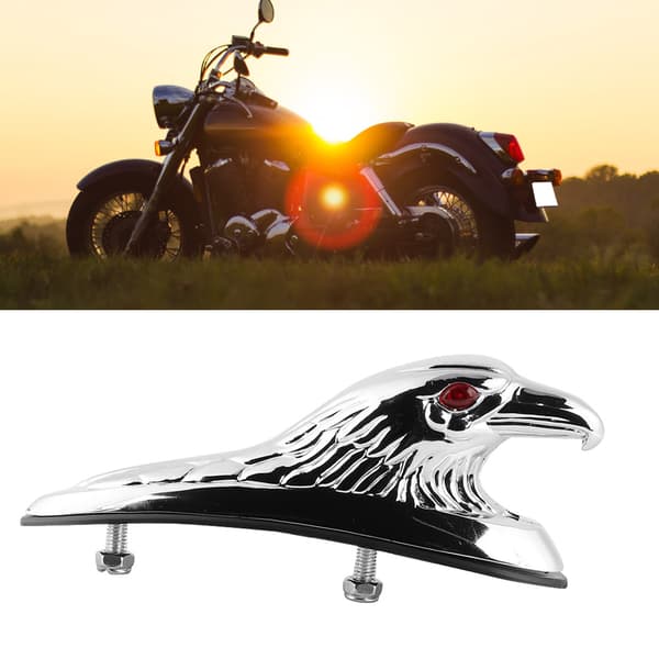 Universell Motorcykel Främre Stänkskydd Eagle Head Statue Ornament