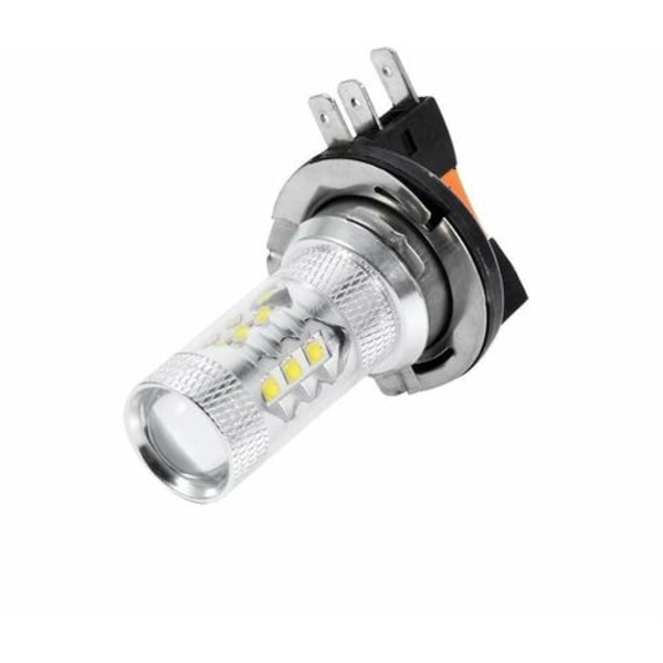 2 stk HID Hvide 80W H15 LED-pærer Lys Bilforlygte Lampe High Power H15 Kørelys Lampe Bil LED-pærer