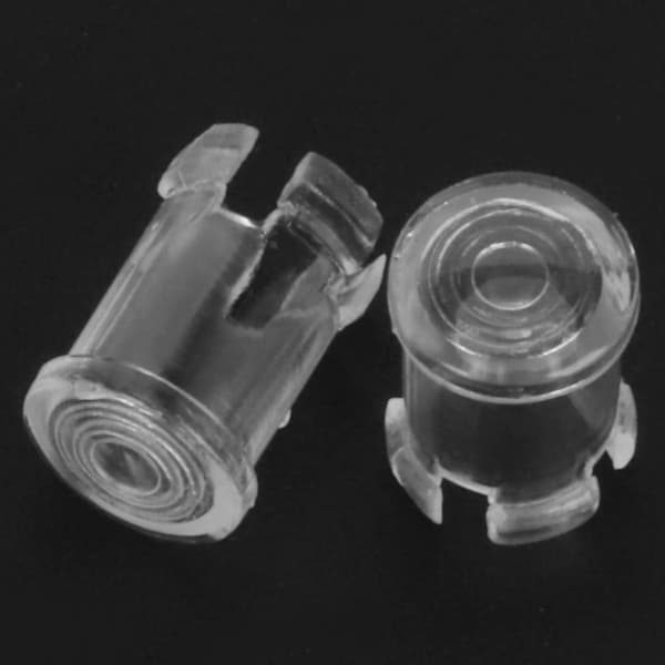 100 stk. Nylon LED Lysdiffuser Transparent Lampeskærm 5mm