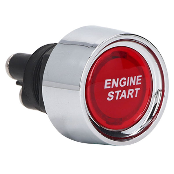 Motorstart Stop Trykknapp 50A ABS Start Stop Tenning Bryter for Sportsbiler 12-24V