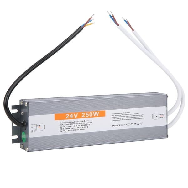 Vattentät LED Strömförsörjning 250W AC170-250V Drivrutin Transformator DC24V