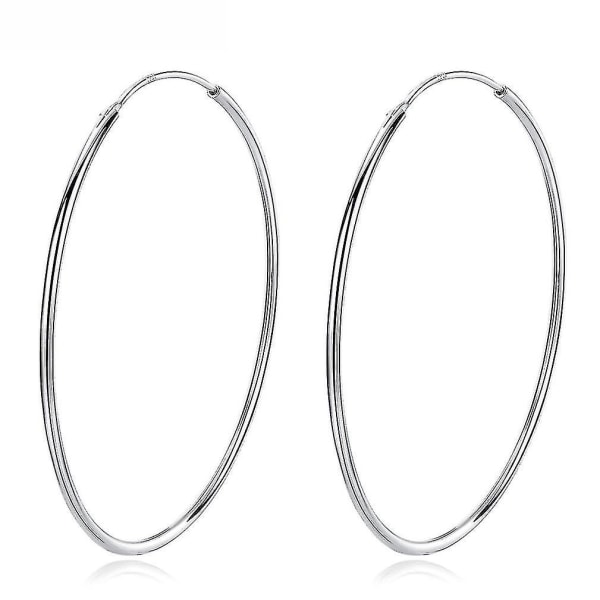 øreringe Circles S925 Sterling Silver Ear Clips For Ceremoni