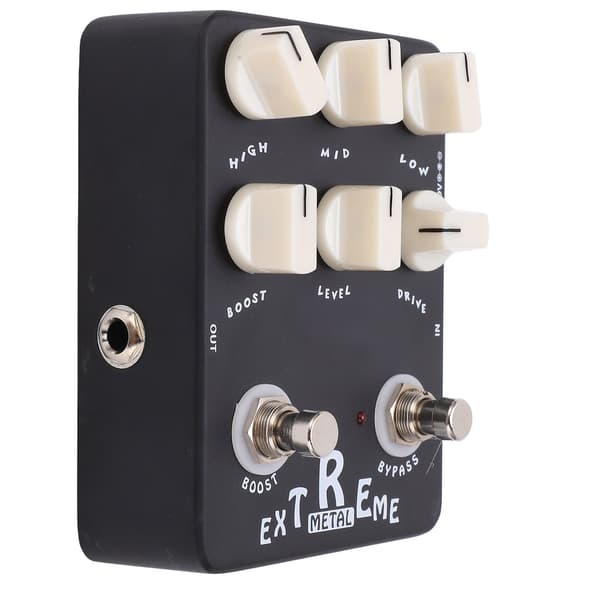 Metal Distortion Effektpedal 3-bands EQ Låg Mellan Hög Gain Bypass för Elgitarr JF‑17