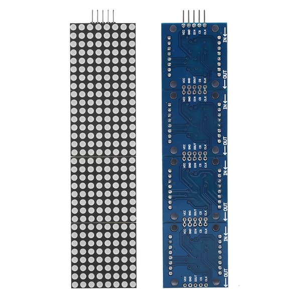Punktmatrisekontrollmodul LED-mikrokontroller 4 i 1