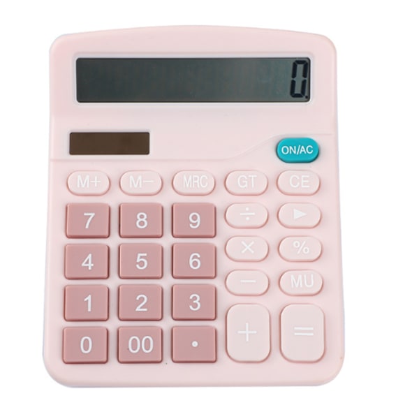 Dual Power Student Portable Solar Calculator (Rosa) 150*120*45mm