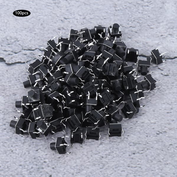 Mini Micro Tact -kytkin 100 kpl 6x6x7mm