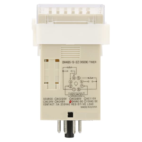 DH48S S 2Z Hållbart LCD-skärm Tidsfördröjningsrelä 8-stift 0.1S 99H 24VAC DC