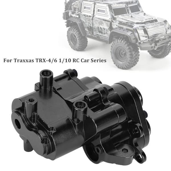 Central Gear Box Shell Tilbehør Passer til Traxxas TRX-4/6 1/10 RC Bilserie Sort