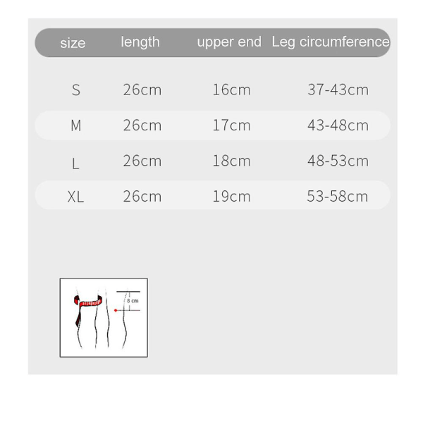 Silikone knæbeskyttere strikket sportsknæbeskytter nylon Red M