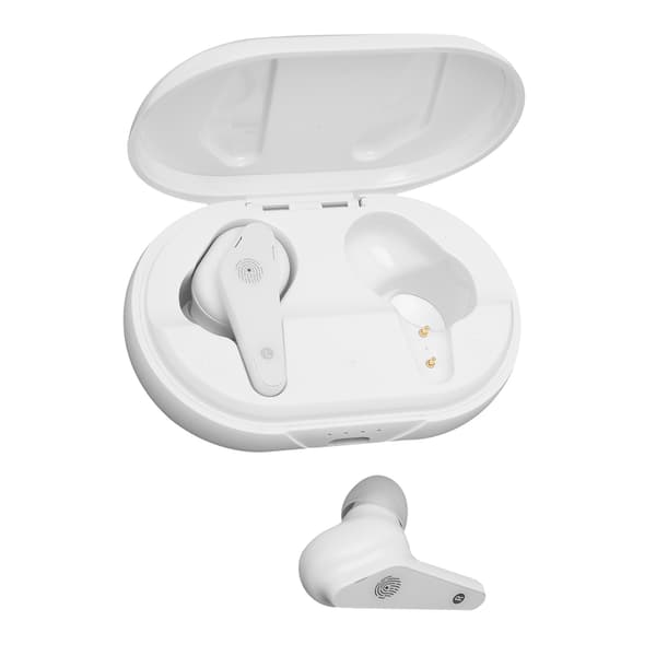 Trådløst Bluetooth 5.0-headset med ladeetui, hodetelefoner for dobbeltsamtaler