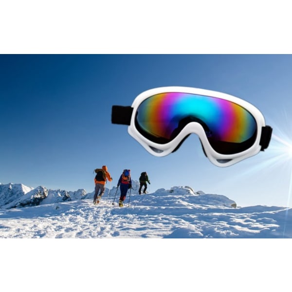 Sportsolglasögon Skidsnowboard UV-skyddsglasögon Färgglada glasögon Flerfärgade