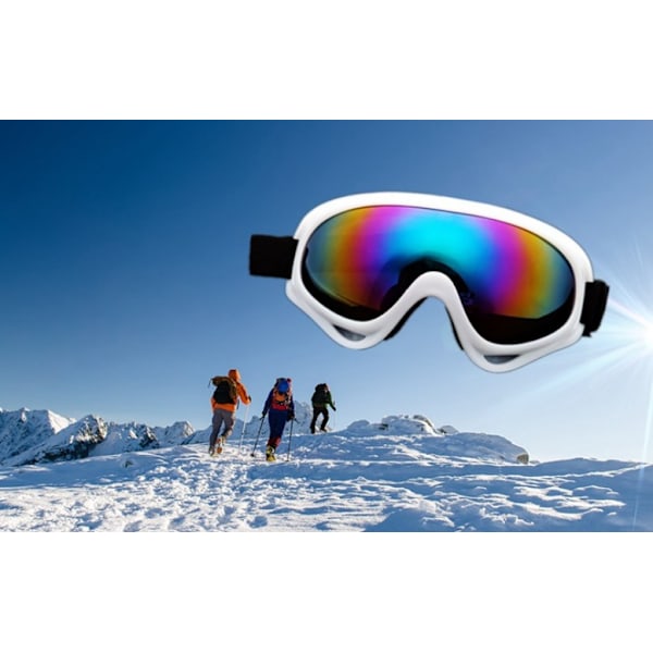 Sportssolbriller Ski Snowboard UV beskyttelsesbriller Farverige briller Multicolor