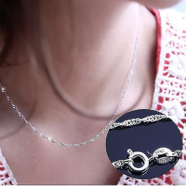 Halskæde Kvindemodeller Wave Chain Of High-end Dame Vintage smykker Top 45 cm