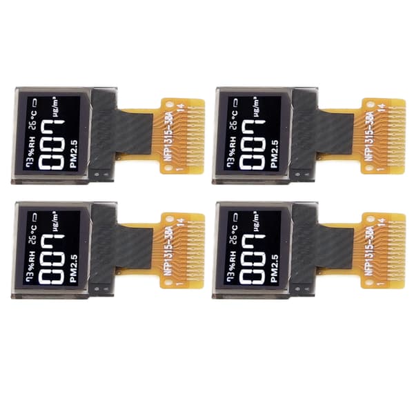 4 stk. 0,49 tommer organisk lysemitterende diode displaymodul IIC interface 64x32 14Pin displaymodul