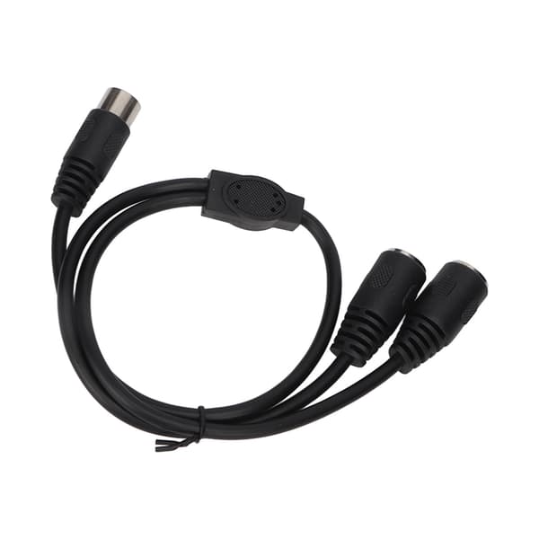 Højpræcisions DIN 5-pin han til 2 hun splitter adapterkabel 0,5 meter