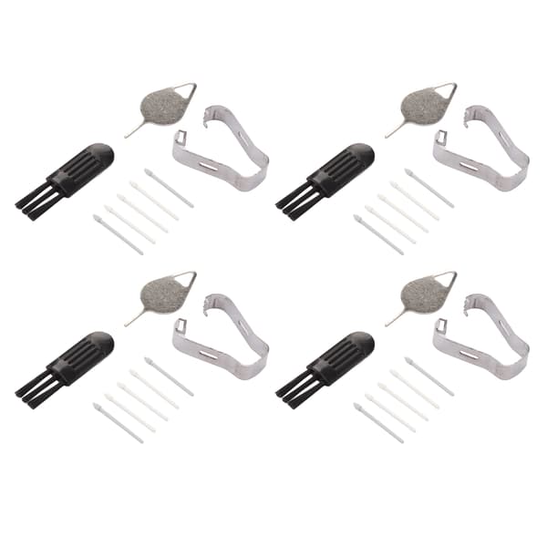 4-pack Tab S8 Stylus Pennspets Slitstark ABS Enkel Installation för S8 Plus Ersättningsspetsar med Stiftpincettborstar