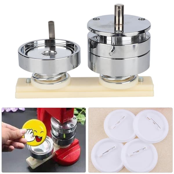 DIY Button Maker Punch Press Tool - 58mm Badge Pin Making Form