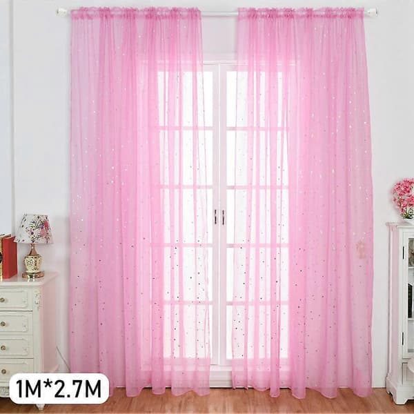 Romantisk tyllgardin elegant, romantisk for barnerom pink 1m*2.7m