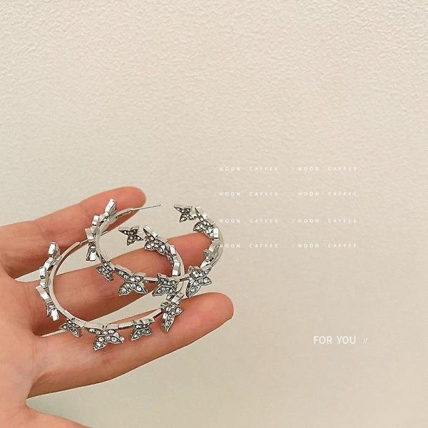 Örhängen 925 Silversmycken Butterfly Fashion Jewelry Ac7999