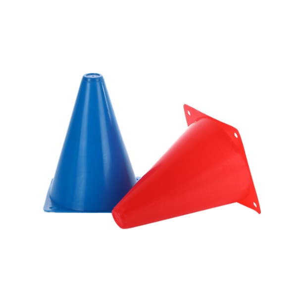 Gul, röd, blå, grön, orange, vardera 3 18cm logotyp rullskridskofat träning barrikadkon fotboll träningsutrustning,