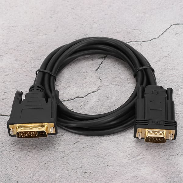 DVI til VGA han-adapterkabel 2m 1080P til Windows 95 computertilbehør