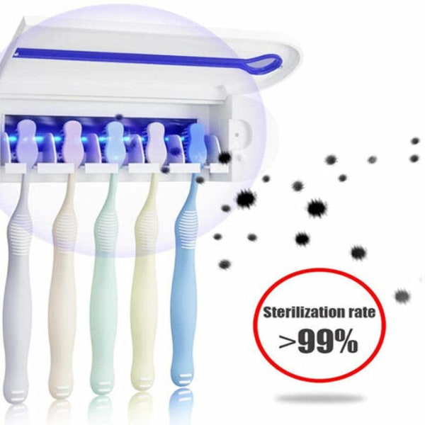 Tandbørsteholder, sterilisator, automatisk opbevaring, automatisk tandbørsteholder, vægmontering