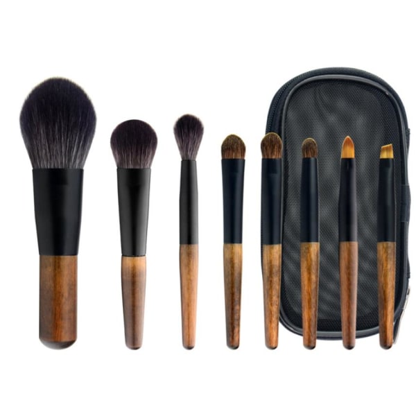 Kahdeksan pienen minimeikkisiveltimen set ( case)