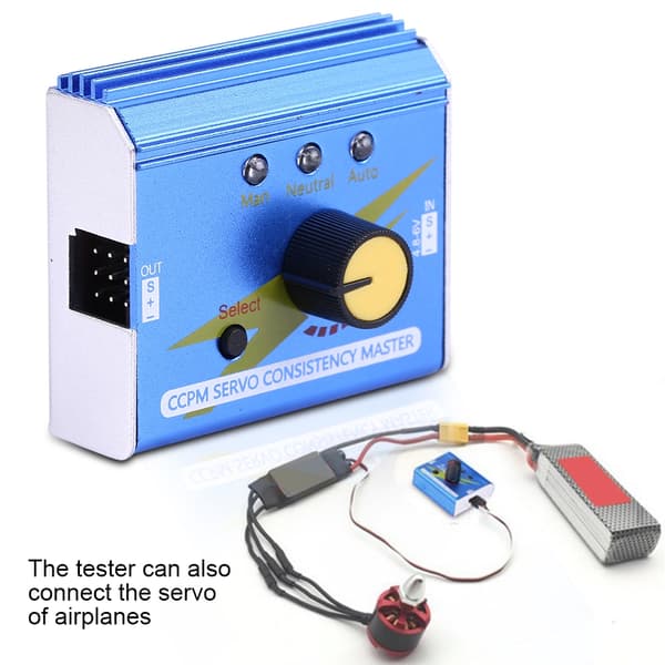 CCPM Servo Master Motor Tester og ESC Checker for RC-fly, bil og båt