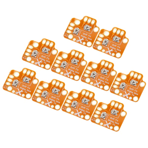 10-pack Universal Gamepad Joystick Drift Reparationskort 3D Tumspak Fix Mod för PS4 PS5 XBOX Guld
