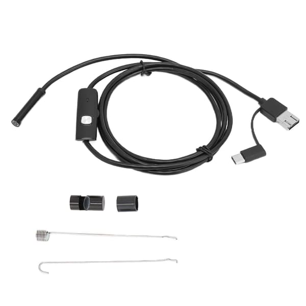 3 i 1 HD Endoskop Bilreparation Luftkonditionering Kanal Mikro Kamera för Android Telefon Dator